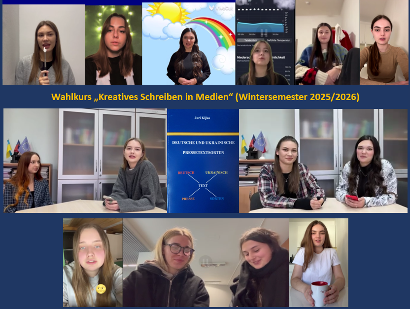 Wahlkurs „Kreatives Schreiben in Medien“ 2025: Eindrücke